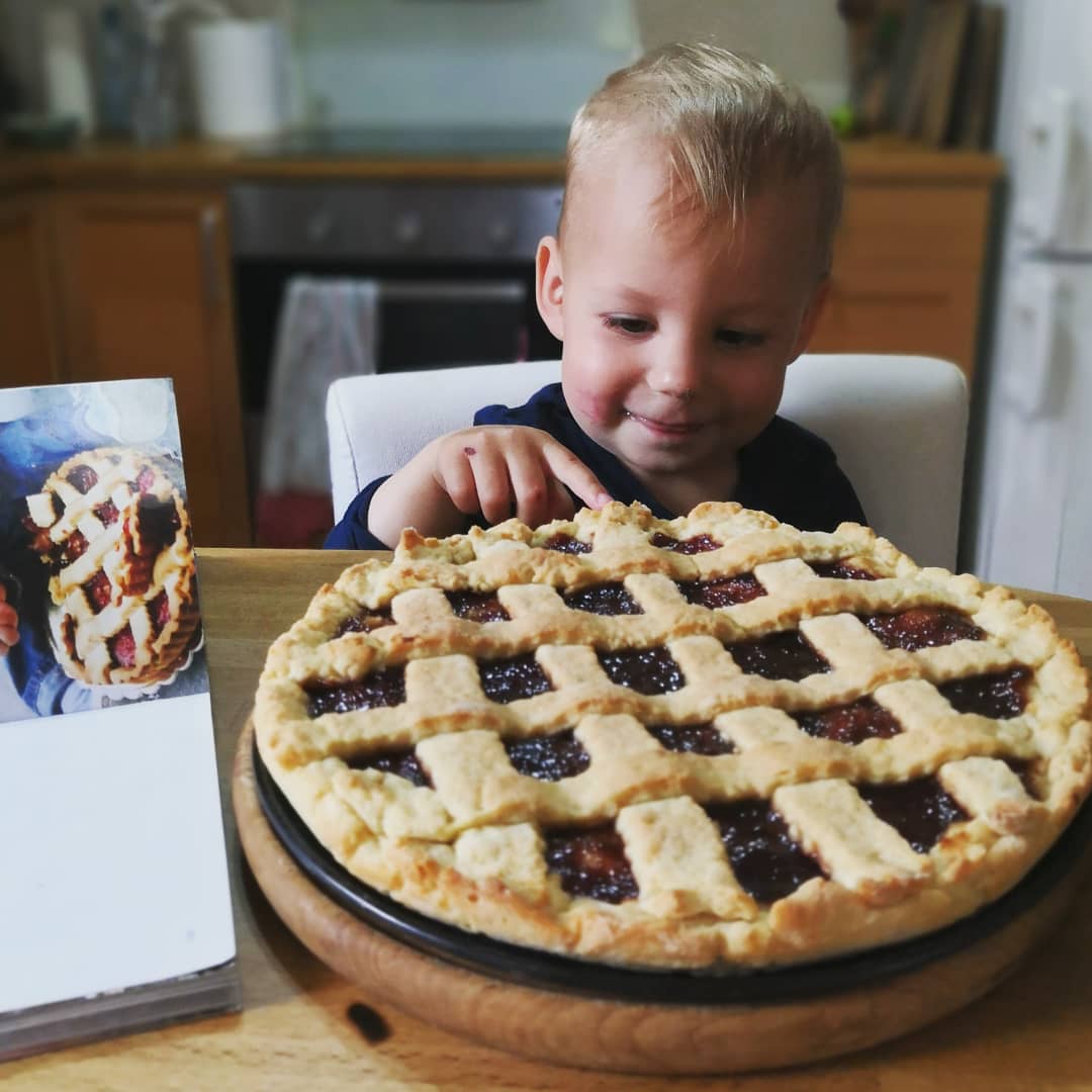 Recept na mriežkovaný koláč Crostata